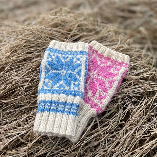 Hovedbilde Strikkepakke - Pulsvanter med sjennros