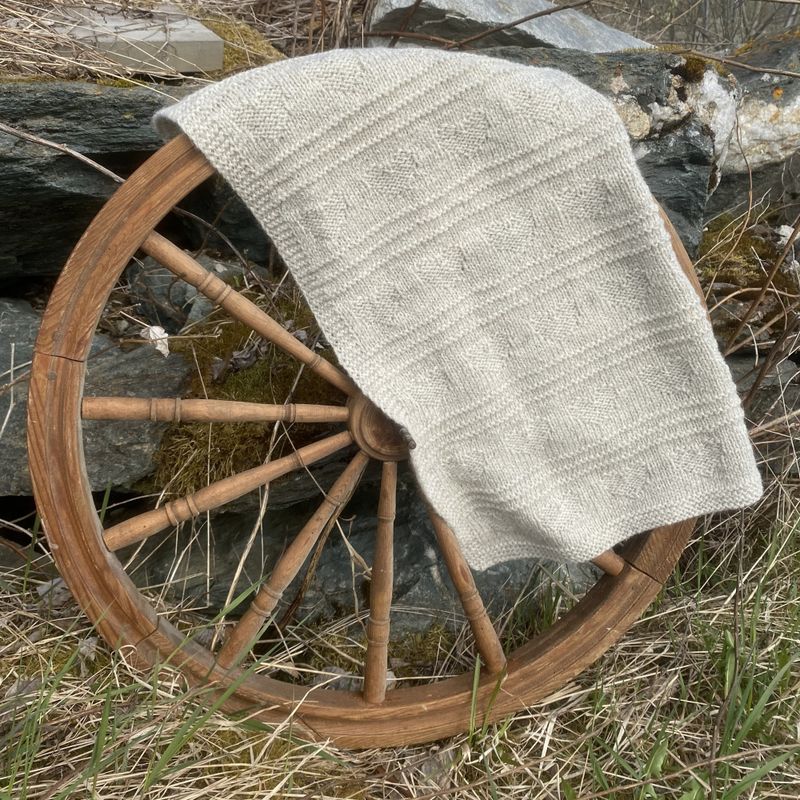 Strikkepakke - Hjertevarm babyteppe