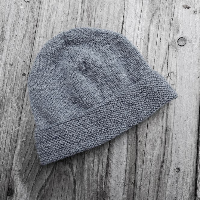 Hovedbilde Strikkepakke - Rett på lue naturfarget