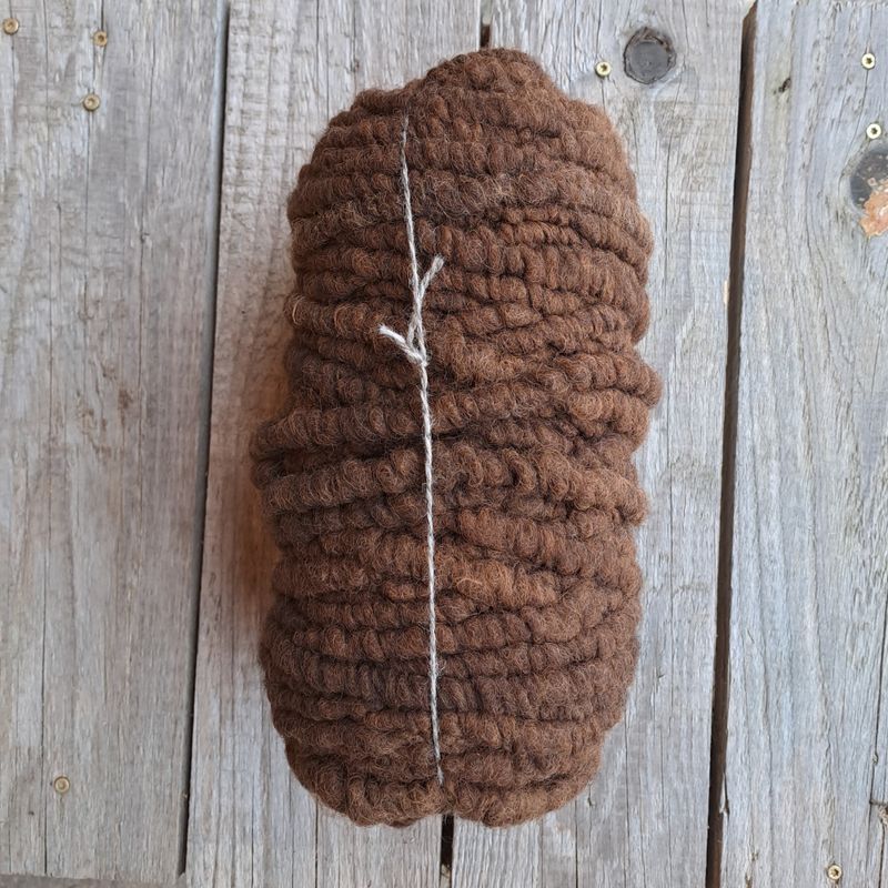 Ryegarn alpakka - Mørk brun