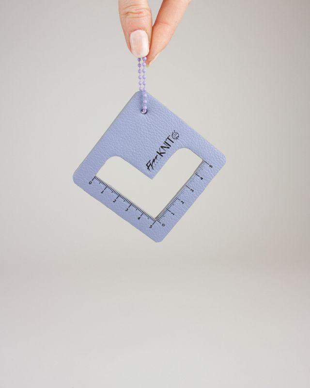 Fjør knit - Strikkefasthetsmåler